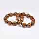 Natural & Dyed Agate Beads Stretch Bracelets BJEW-A107-11A-1