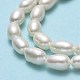 Fili di perle di perle d'acqua dolce coltivate naturali PEAR-J006-10B-01-4