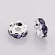 Brass Rhinestone Spacer Beads RB-A014-L6mm-18S-NF-2