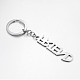 Porte-clés porte-clés pendentif porte-clés émail en alliage de zinc plaqué platine KEYC-P028-04-2