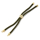 Изготовление браслетов из хлопка KK-F758-03-08-G-2