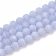 Chapelets de perles en agate avec dentelle bleue naturelle G-T106-035-1