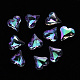Heart Transparent Glass Cabochons MRMJ-T009-155-1
