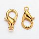 Zinc Alloy Jewelry Findings Golden Lobster Claw Clasps X-E102-G-3