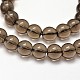 Chapelets de perles rondes en quartz synthétique teintées PIEG-J002-13-8mm-3