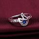 Laiton coeur anneaux de zircone cubique pour les femmes RJEW-BB09003-7-4