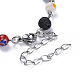 Bracelets de perles de pierre de lave naturelle BJEW-JB04425-3