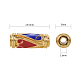 Perlas de esmalte de aleación de estilo chino X-ENAM-L015-08D-G-6