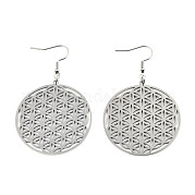 Серьги-подвески из нержавеющей стали 201 STAS-S105-JN625-1