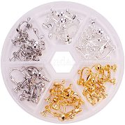 Латунь винт конвертер клип серьги KK-PH0021-02M