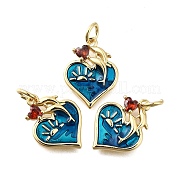Латунные микро проложить кубического циркония подвески KK-S523-06G