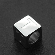 Европейские бусины из нержавеющей стали 201 STAS-N090-LA062-T