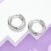 Серьги-кольца Huggie Hoop из нержавеющей стали 304 EJEW-F111-16mm-P