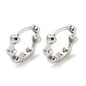 Boucles d'oreilles en laiton EJEW-L211-010C-P