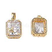 Подвески из латуни с инкрустацией кубическим цирконием KK-N233-248B