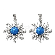 Латунный микропаве кубический цирконий с подвесками из смолы KK-Z103-09P-01
