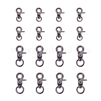 WADORN 12pcs Detachable Snap Hook Swivel Clasp, 2 Sizes Metal Swivel Snaps  Hooks with D Rings Metal Swivel Lanyards Trigger Snap Hooks Push Gate Clip