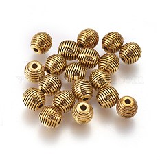 Perles de ruche en alliage de style tibétain X-PALLOY-6662-AG-NR