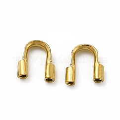 Protezioni e protezioni per fili in acciaio inox 304, oro, 5x4.5x1.2mm, Foro: 0.7 mm