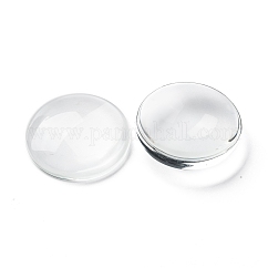 Cabochons en verre transparent, cabochon en dôme clair pour la fabrication de bijoux pendentif photo camée, clair, 29.5~30x6.5mm