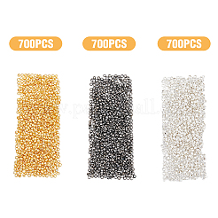 2100 шт. 3-х цветные латунные бусины-рондели KK-HY0001-56