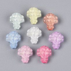 Светящиеся матовые прозрачные акриловые бусины&nbsp;TACR-T029-22M