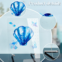 Акриловая подставка для серег EDIS-WH0021-40P-02