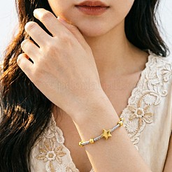 Bracelets bicolores en acier inoxydable 201&nbsp;WGA233C-01