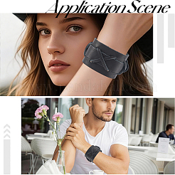 3 bracelet en cordon de simili cuir pour homme&nbsp;BJEW-CL0001-54A