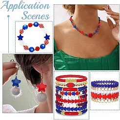 400шт 4 стиля непрозрачные акриловые бусины OACR-AR0001-30