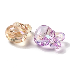 УФ-покрытие прозрачные радужные переливающиеся акриловые бусины TACR-R001-01A