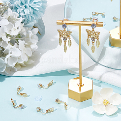 Латунные клипсы серьги KK-SP0001-26G