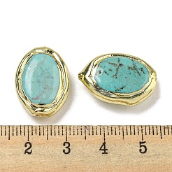 Cremagliera perle di ottone di placcatura&nbsp;KK-C049-04D-G