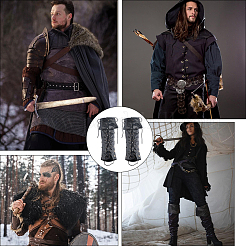 Средневековые бахилы из искусственной кожи для пиратов&nbsp;AJEW-WH20097-008