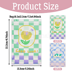 20 шт. 2-цветные прямоугольные пакеты с застежкой-молнией для животных&nbsp;ABAG-TA0001-33B