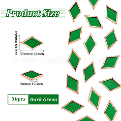 30 шт. цветной стеклянной мозаичной плитки DIY-OC0009-43B