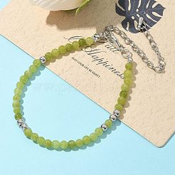 Браслет из натуральных бусин перидота ZW6419-4