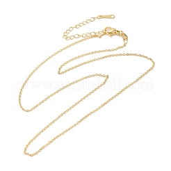Латунные кабельные цепи ожерелья&nbsp;NJEW-B119-08G