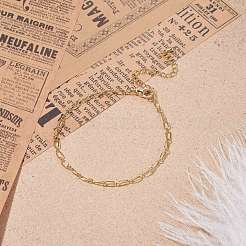 Chaîne de cheville en laiton pour femmes&nbsp;AJEW-AN00480