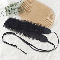 1 Stück Kunstleder-Spitzen-Blumen-Wickelgürtel für Damen&nbsp;AJEW-CL0002-88B