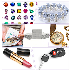 Двусторонние мешочки из искусственной замши с клапаном для украшений&nbsp;LS-TP-WH0007-09A