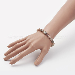 Браслеты из натурального лунного камня&nbsp;BJEW-JB02815-01