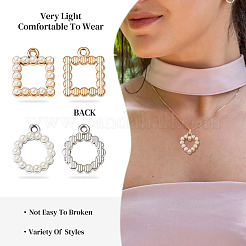 48 шт. 12 стильных акриловых подвески с УФ-покрытием OACR-KS0001-01