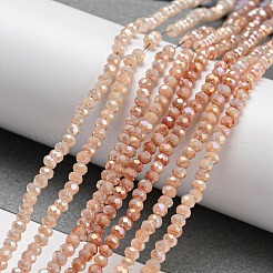 Непрозрачная выпечка окрашенные стеклянные бусы пряди&nbsp;DGLA-F002-03F