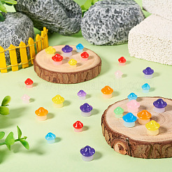 30 шт. 2 стиля светящегося смоляного грибного украшения RESI-TA0004-02A