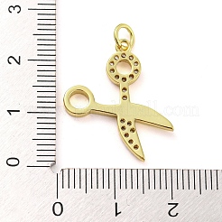 Покрытие стойки латунь микропаве прозрачные подвески из кубического циркония&nbsp;KK-Q804-21G