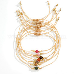 Повседневные латунные бусины цвета хаки JA4012