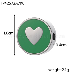 Подвески из нержавеющей стали 304 с эмалью&nbsp;STAS-OY011-02G