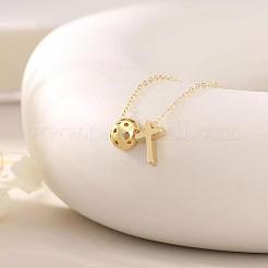 Латунные ожерелья с подвесками в виде пиклбола и креста&nbsp;FS-WGCEAF4-01