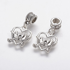 Европейские подвески из сплава в тибетском стиле PALLOY-F202-06AS